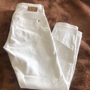 Mavi alexa ankle mid-rise white jeans size 28